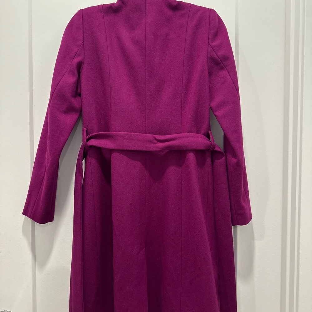 Ted Baker Lorili Long Wrap Coat Wool & Cashmere Blend Size 1 NWOT - Picture 5 of 10